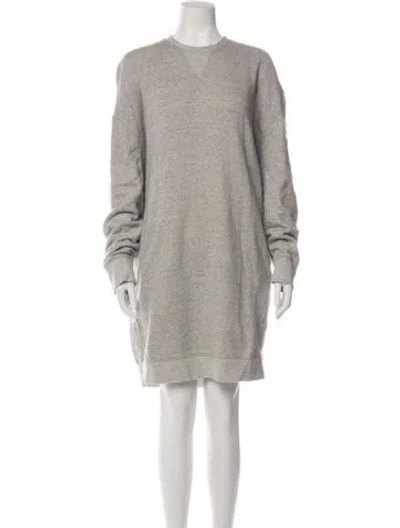 Pre-owned R13 Crew Neck Knee-length Dress In Grey