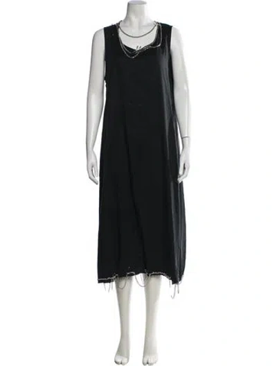 Pre-owned R13 Crew Neck Long Dress W/ Tags In Black