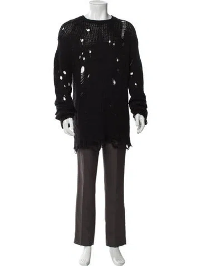 Pre-owned R13 Crew Neck Long Sleeve Cardigan In Black