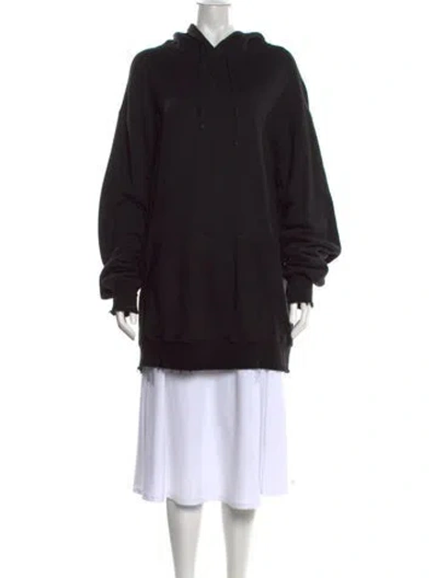 Pre-owned R13 Crew Neck Long Sleeve Hoodie In Black
