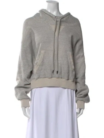 Pre-owned R13 Crew Neck Long Sleeve Hoodie In Gray