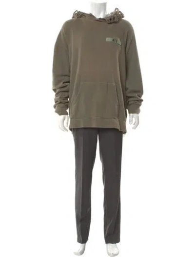 Pre-owned R13 Crew Neck Long Sleeve Hoodie In Green