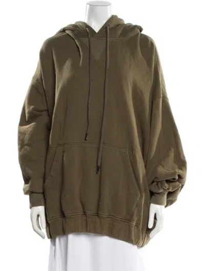 Pre-owned R13 Crew Neck Long Sleeve Hoodie In Green