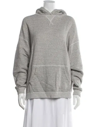 Pre-owned R13 Crew Neck Long Sleeve Hoodie In Grey