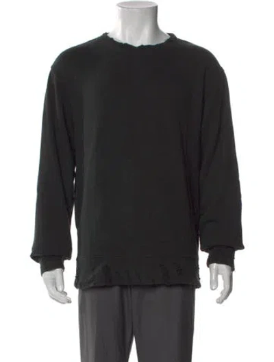 Pre-owned R13 Crew Neck Long Sleeve Pullover In Black