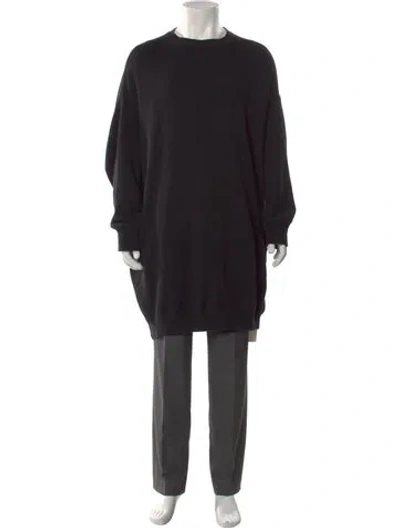 Pre-owned R13 Crew Neck Long Sleeve Pullover In Black