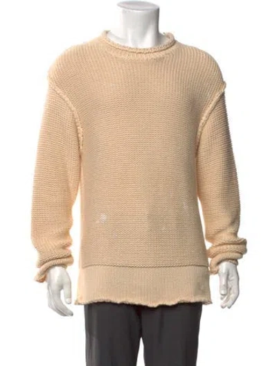 Pre-owned R13 Crew Neck Long Sleeve Pullover In Neutral