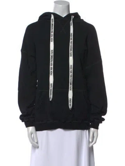 Pre-owned R13 Crew Neck Long Sleeve Sweatshirt In Black