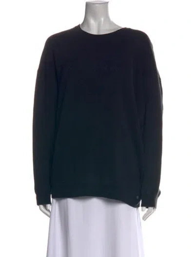 Pre-owned R13 Crew Neck Long Sleeve Sweatshirt In Black
