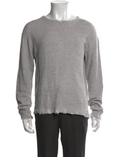 Pre-owned R13 Crew Neck Long Sleeve Sweatshirt In Gray
