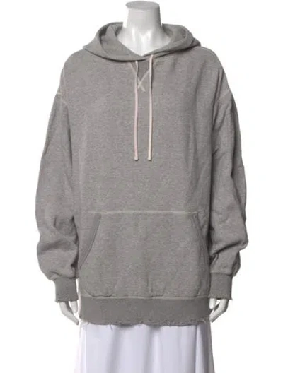 Pre-owned R13 Crew Neck Long Sleeve Sweatshirt In Gray