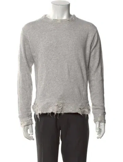 Pre-owned R13 Crew Neck Long Sleeve Sweatshirt In Grey