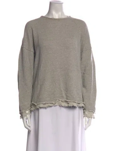 Pre-owned R13 Crew Neck Long Sleeve Sweatshirt In Grey