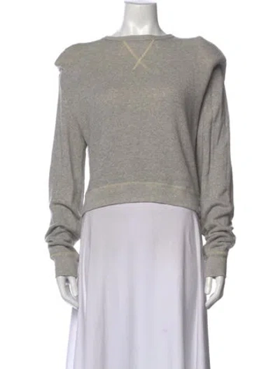 Pre-owned R13 Crew Neck Long Sleeve Sweatshirt In Grey
