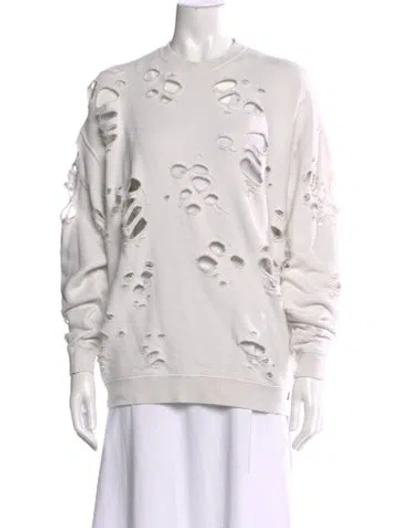 Pre-owned R13 Crew Neck Long Sleeve Sweatshirt In Neutral