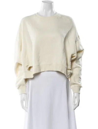 Pre-owned R13 Crew Neck Long Sleeve Sweatshirt In Neutral