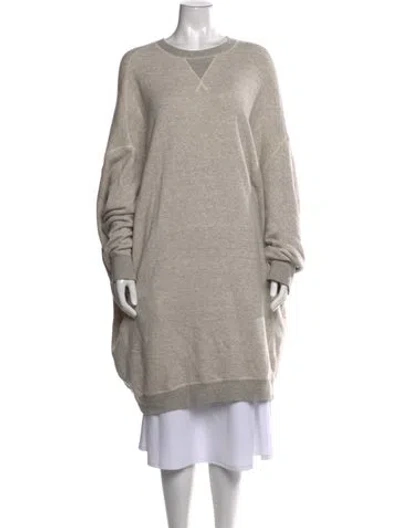 Pre-owned R13 Crew Neck Long Sleeve Sweatshirt In Neutrals