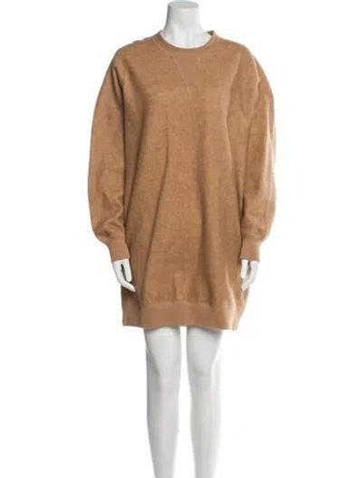 Pre-owned R13 Crew Neck Mini Dress In Neutral