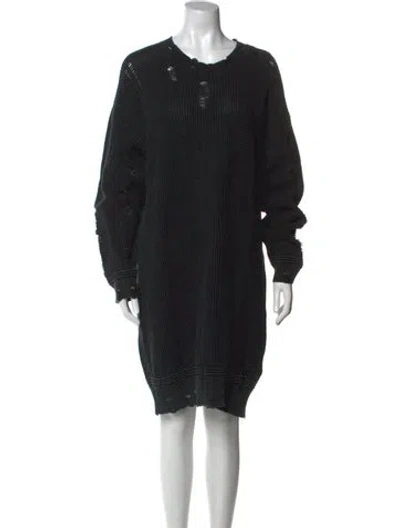 Pre-owned R13 Crew Neck Mini Dress W/ Tags In Black