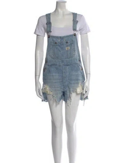 Pre-owned R13 Crew Neck Overalls In Blue