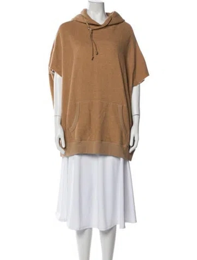 Pre-owned R13 Crew Neck Short Sleeve Hoodie In Neutral