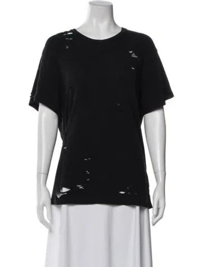 Pre-owned R13 Crew Neck Short Sleeve T-shirt In Black