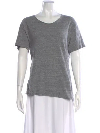 Pre-owned R13 Crew Neck Short Sleeve T-shirt In Gray