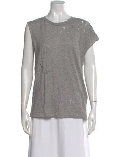 Pre-owned R13 Crew Neck Short Sleeve T-shirt In Gray