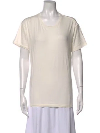 Pre-owned R13 Crew Neck Short Sleeve T-shirt In Neutrals