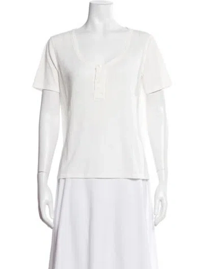 Pre-owned R13 Crew Neck Short Sleeve T-shirt In Neutrals