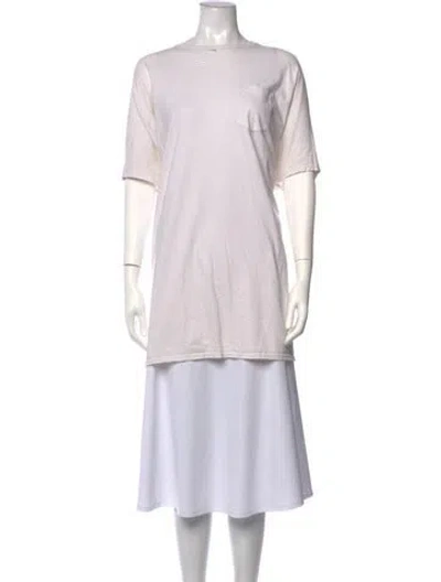 Pre-owned R13 Crew Neck Short Sleeve T-shirt In Neutrals