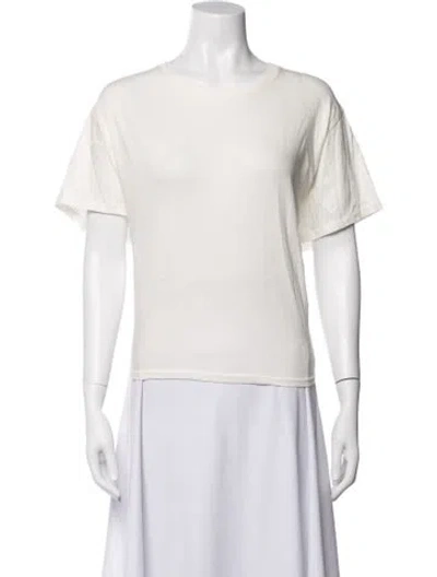 Pre-owned R13 Crew Neck Short Sleeve T-shirt W/ Tags In Neutrals/white