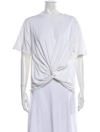 Pre-owned R13 Crew Neck Short Sleeve T-shirt In White