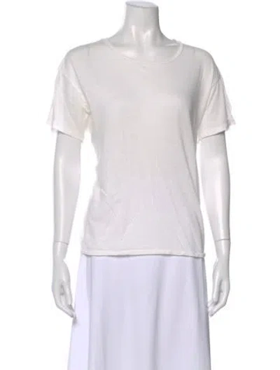 Pre-owned R13 Crew Neck Short Sleeve T-shirt In White