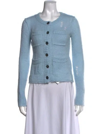Pre-owned R13 Crew Neck Sweater In Blue