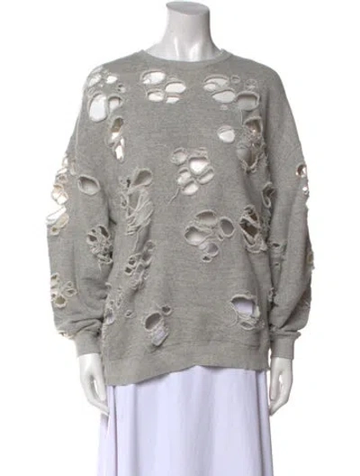 Pre-owned R13 Crew Neck Sweater In Gray