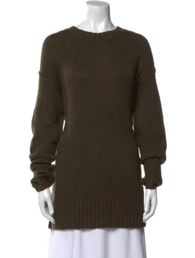 Pre-owned R13 Crew Neck Sweater In Green