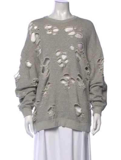 Pre-owned R13 Crew Neck Sweater In Grey