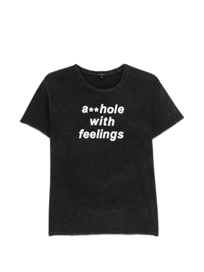 R13 Crew-neck Graphic T-shirt In Black