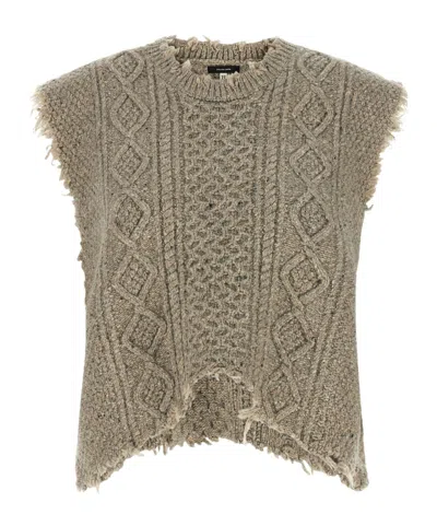 R13 Crew-neck Tank Top In Brown