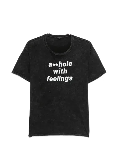 R13 Crew-neck T-shirt In Black