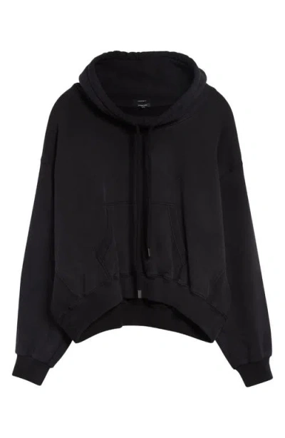 R13 Crop Hoodie In Black