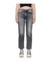 R13 Cropped Boyfriend Jeans In Black