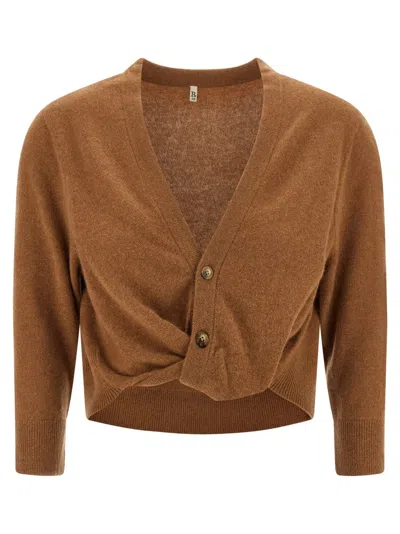R13 CROPPED CASHMERE CARDIGAN