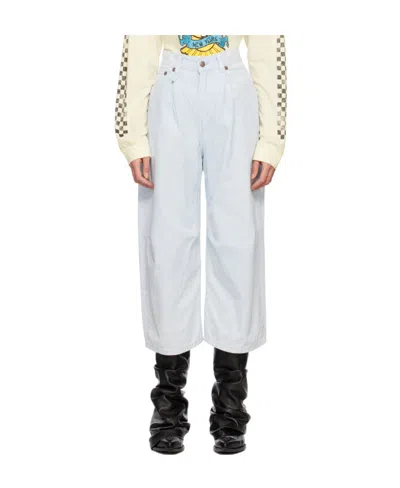 R13 Cropped Jeans In White