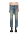 R13 Cropped Wide-leg Jeans In Blue