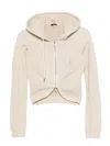 R13 Cropped Zip-up Hoodie