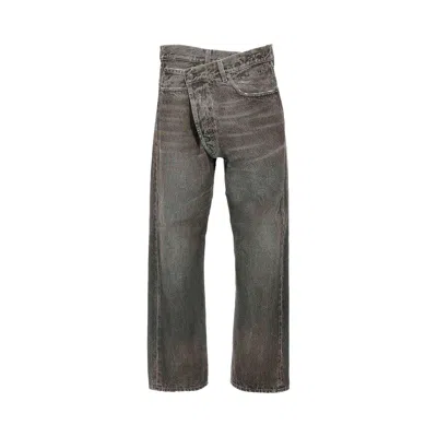 Pre-owned R13 Cross Over Jean 'mud Grey' | Women's Size 26 In Gray