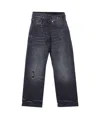 R13 Cross Over Jeans In Black