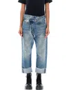 R13 Cross Over Jeans In Blue